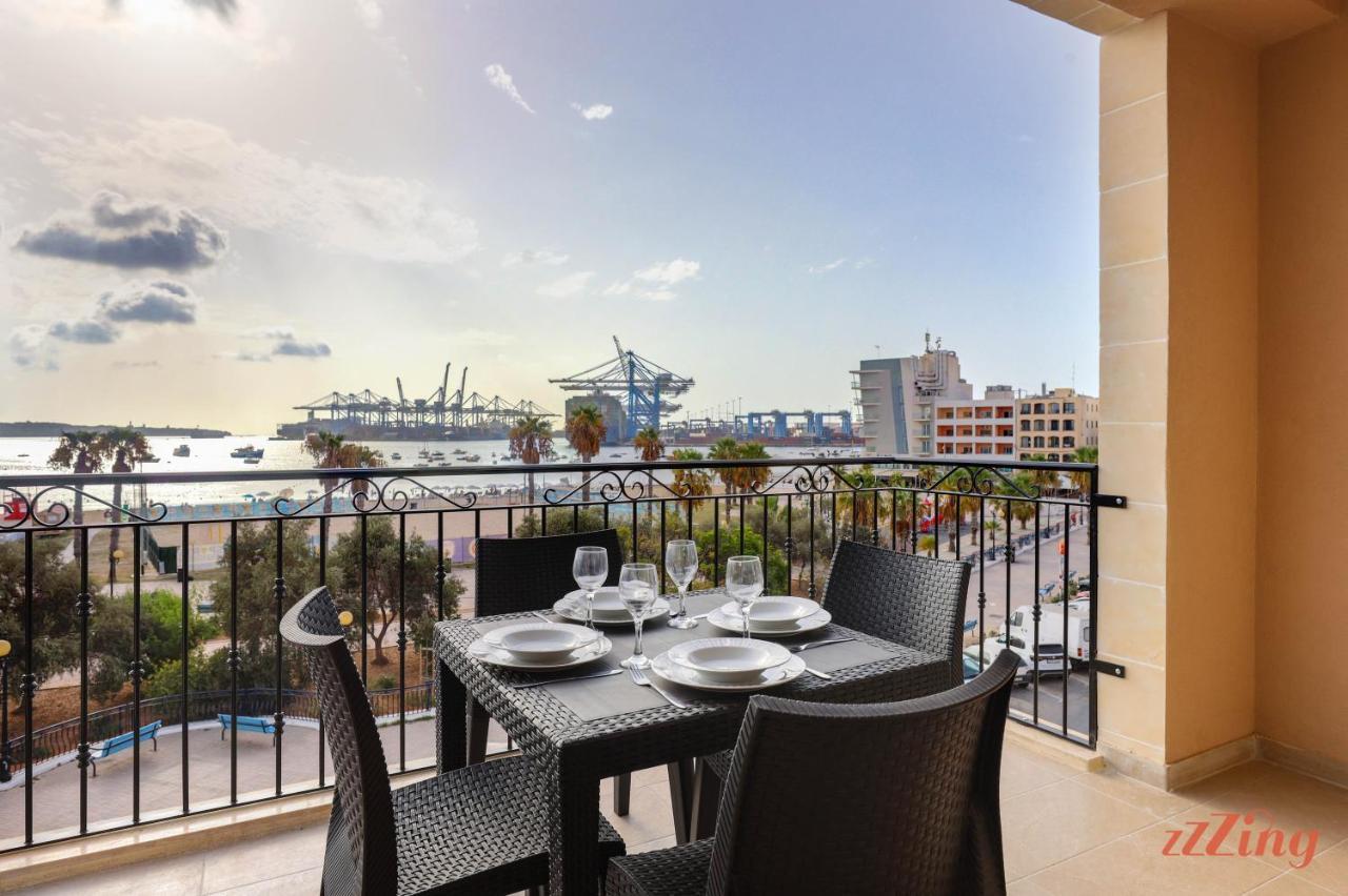 Luxurious Duplex Seafront Apt W Amazing Sea Views Birżebbuġa Eksteriør billede
